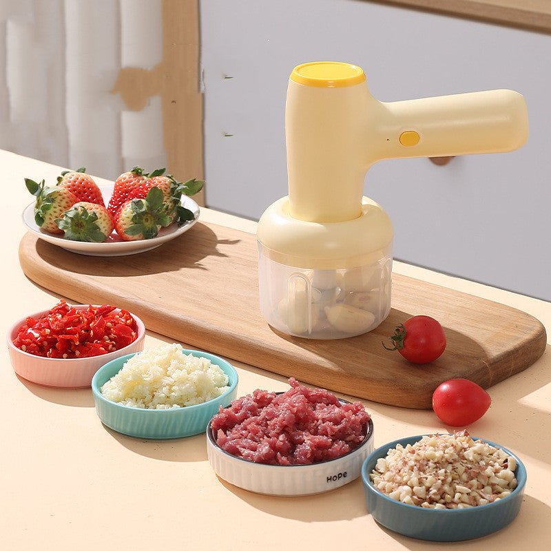 Electric Garlic Chopper USB Rechargeable Multipurpose Kitchen Gadgets