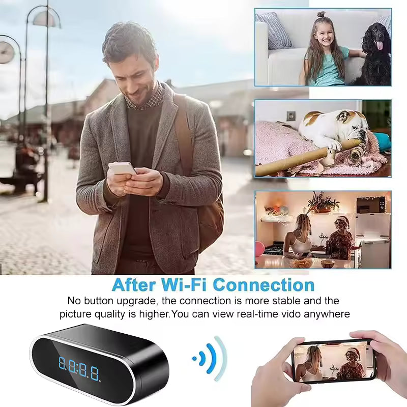 Mini clock camera Baby Monitoring Clock