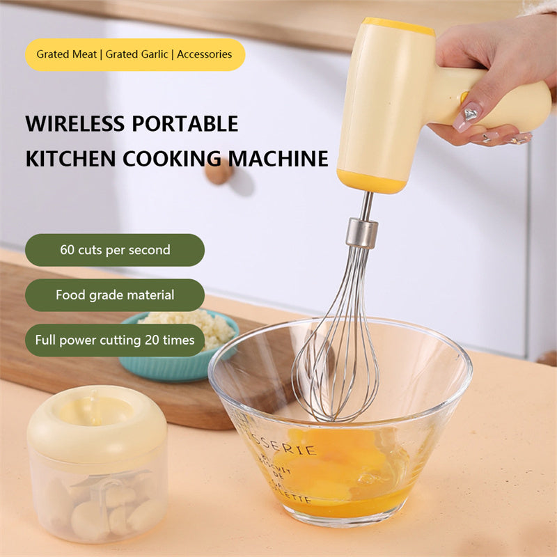Electric Garlic Chopper USB Rechargeable Multipurpose Kitchen Gadgets