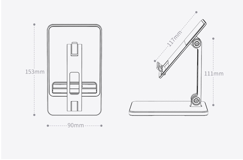 Mobile Phone Tablet Holder Adjustable Aluminum Alloy