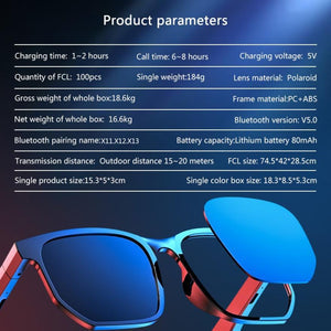 Sports Waterproof Running Smart Bluetooth Sunglasses