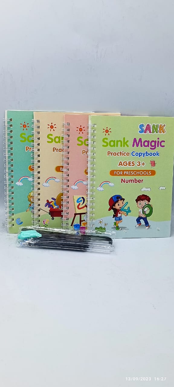kids magic Practice book set 0f 4
