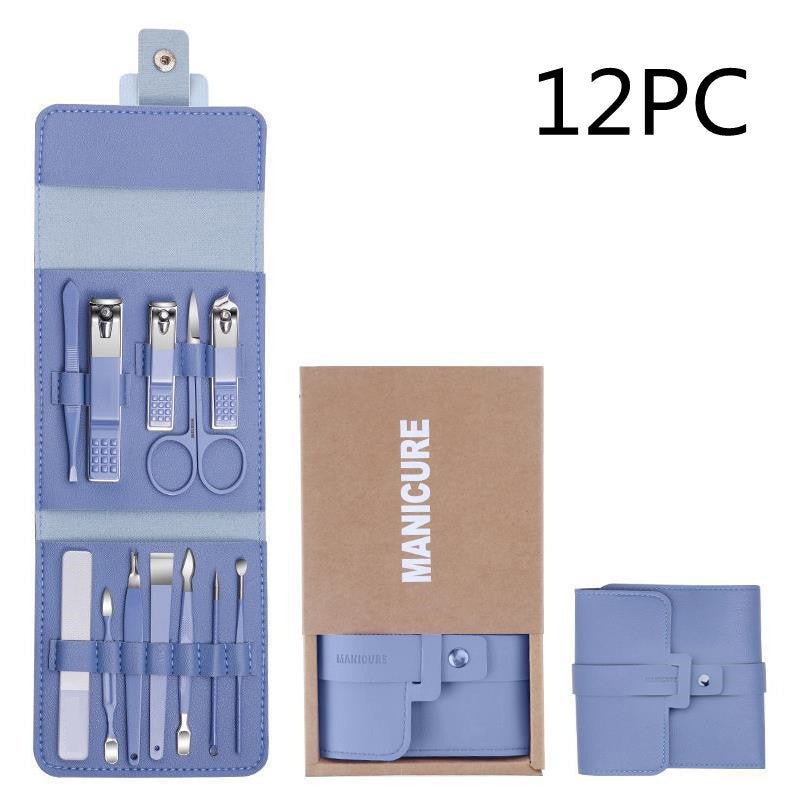 portable Nail Care Kit Make Up 16 Pcs Nail Clippers