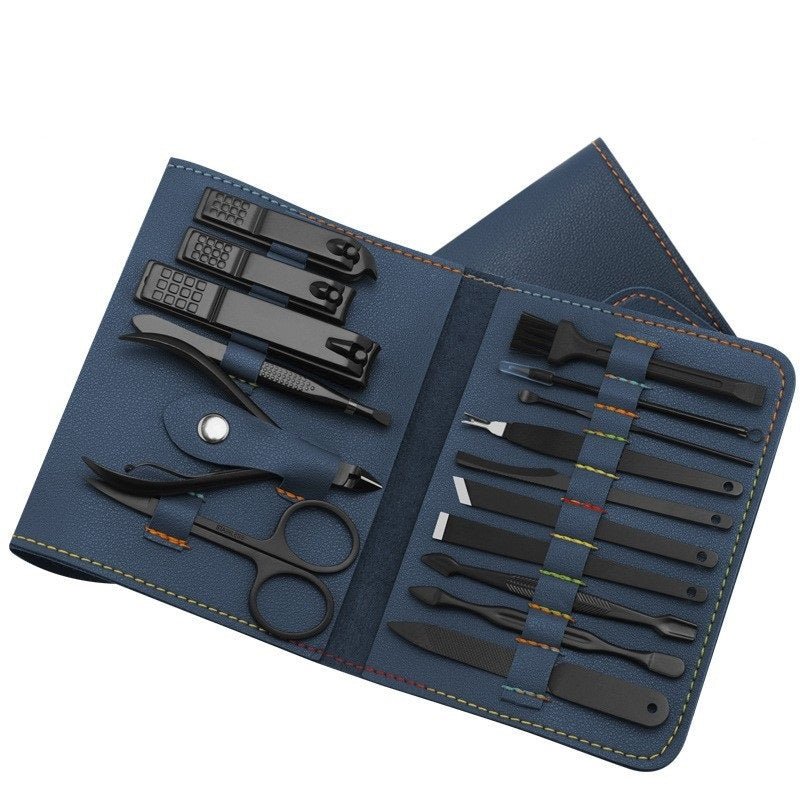 portable Nail Care Kit Make Up 16 Pcs Nail Clippers