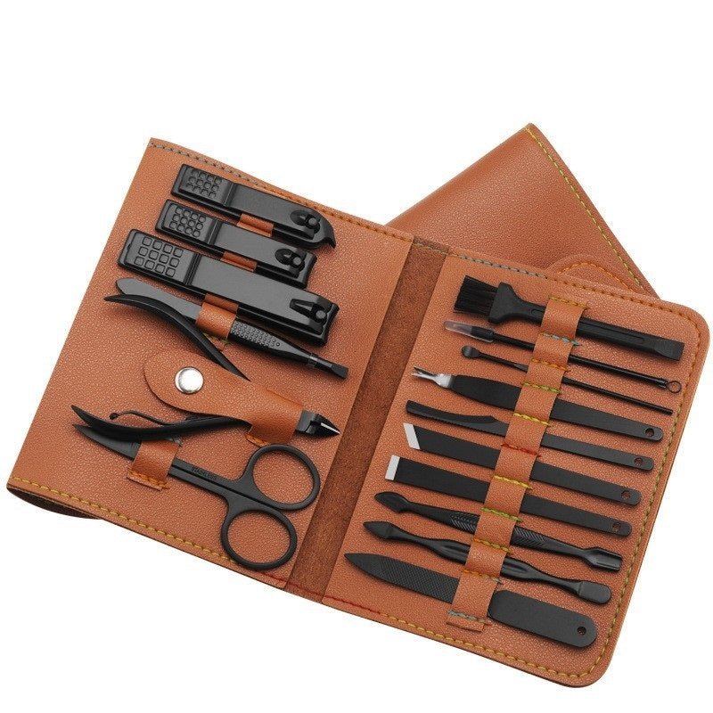 portable Nail Care Kit Make Up 16 Pcs Nail Clippers