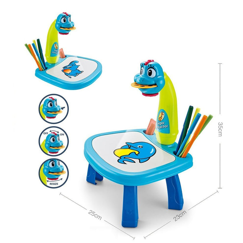 LED Projector Art Painting Table for Kids