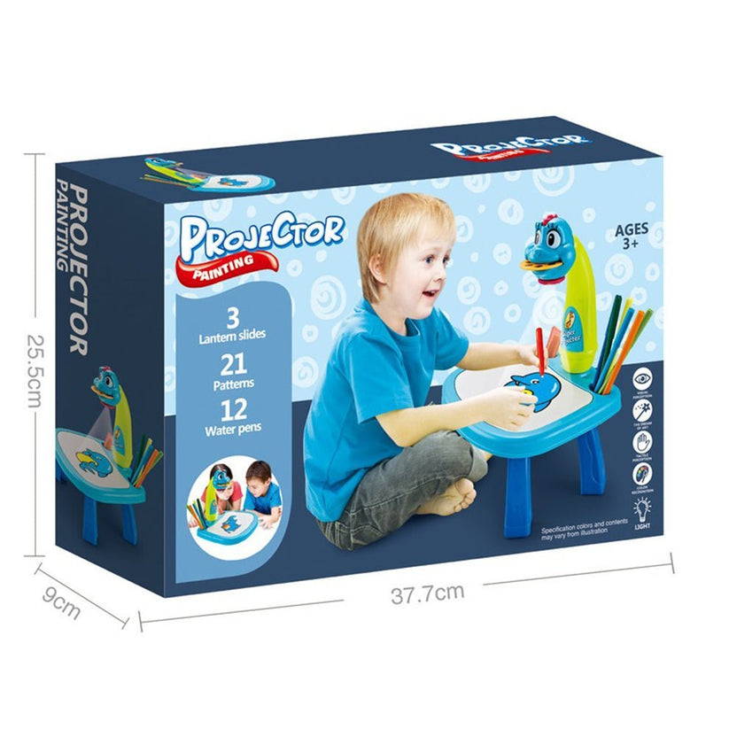 LED Projector Art Painting Table for Kids