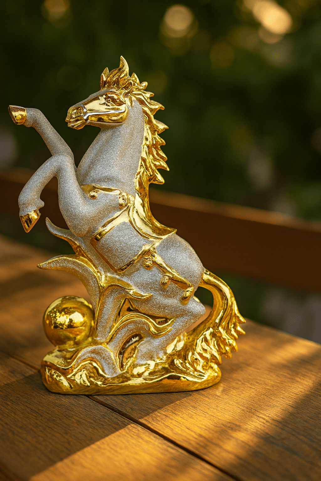 Rearing Horse Statue Elegant Horse Sculpture for Home Decoration