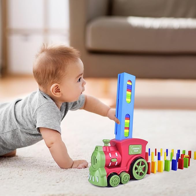 Kids toys automatic Domino Train Set Ⓢ