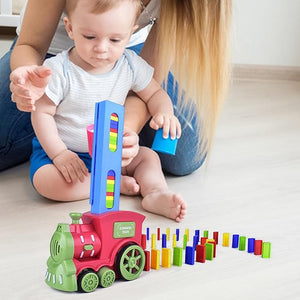 Kids toys automatic Domino Train Set Ⓢ