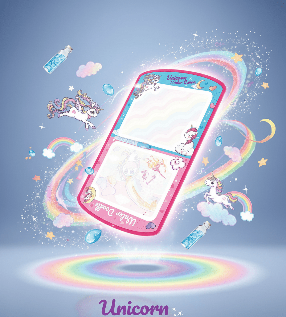 Unicorn Water Canvas reusable Doodle Mat